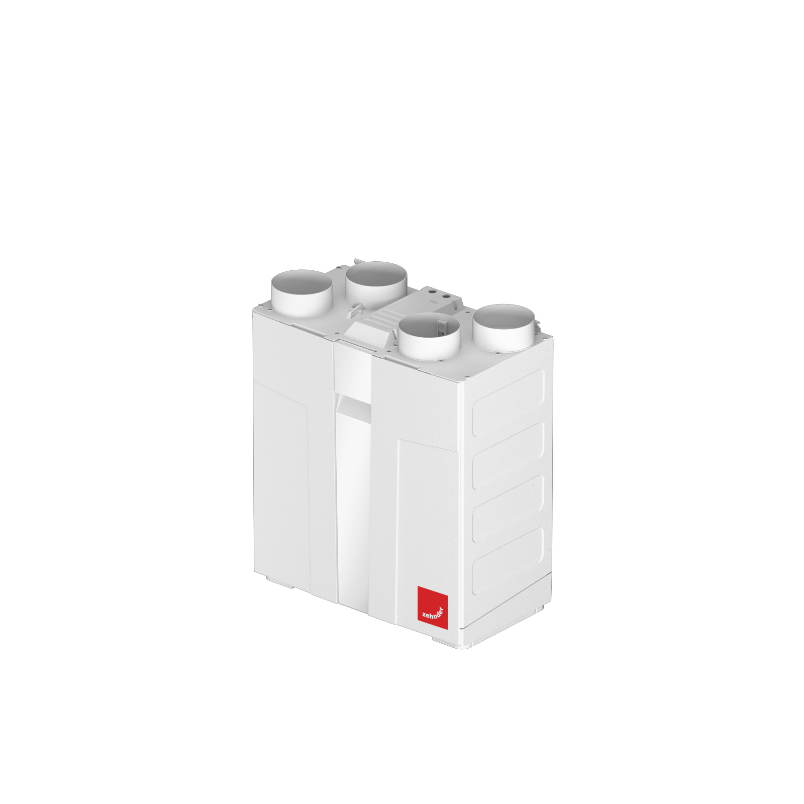 Rendering Zehnder ComfoAir Compact WM Comfortable indoor ventilation Angled view