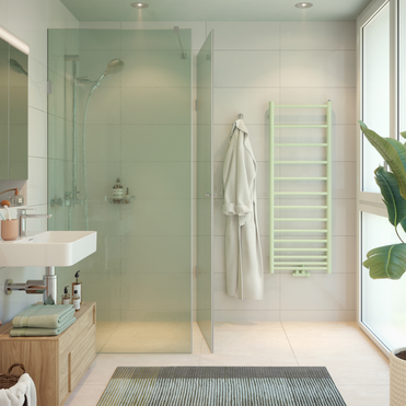 Rendering Zehnder Klaro Spa Decorative radiator Front view