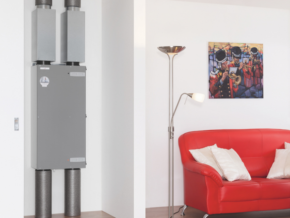 Rendering Zehnder ComfoAir 200 Comfortable indoor ventilation Front view