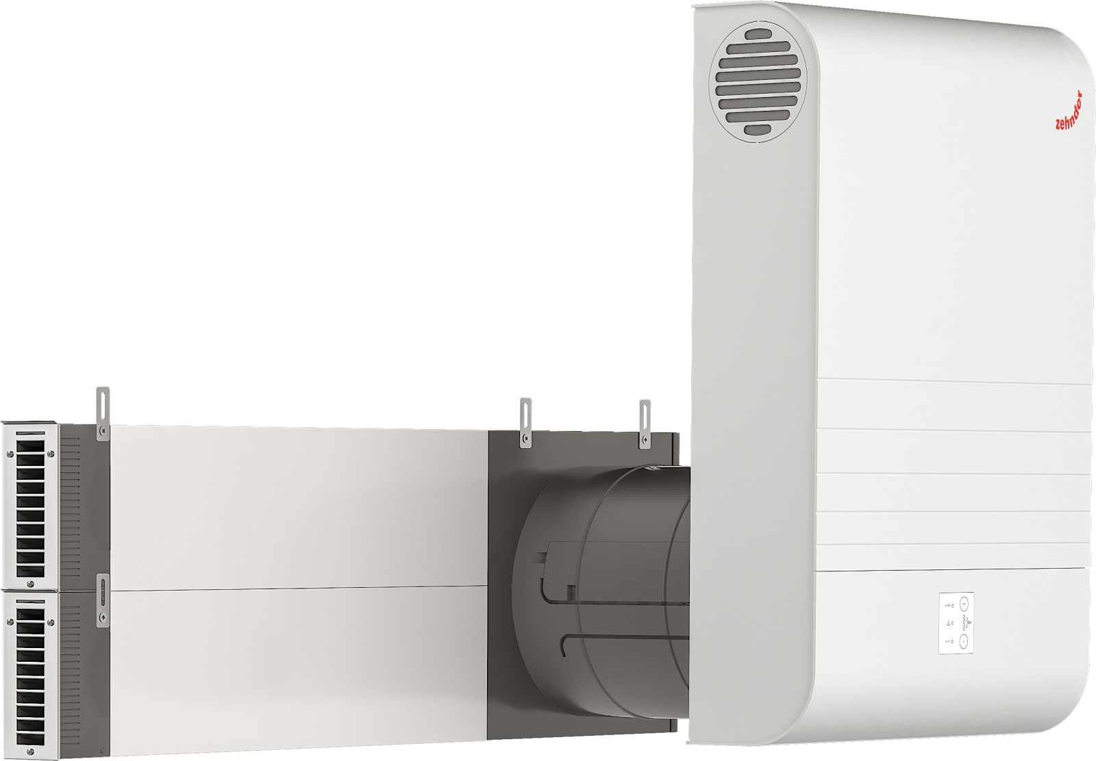 Cut-Out Zehnder ComfoAir 70 Comfortable indoor ventilation Side view