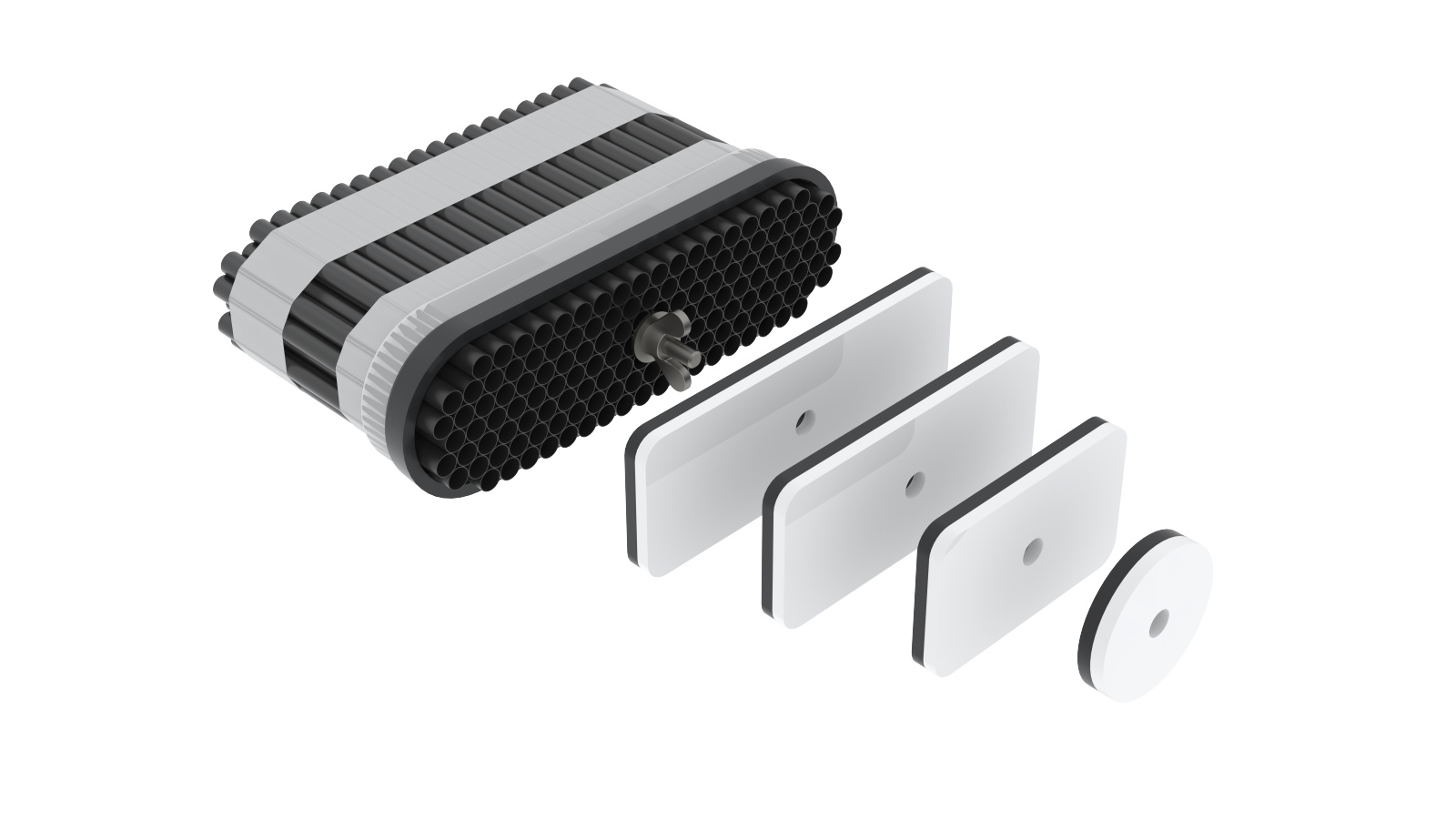 Cut-Out Zehnder ComfoSet Comfortable indoor ventilation Angled view