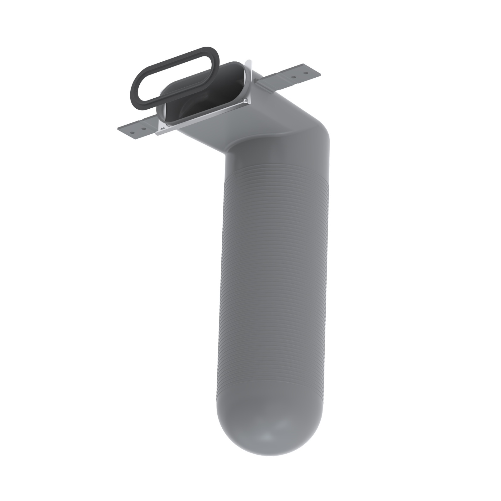 CLRF grille housing, round, side, ComfoTube flat 51