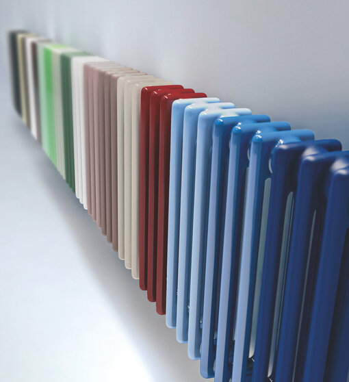 Zehnder-RAD-Charleston-New Colour World Photograph Zehnder Charleston Decorative radiator Angled view