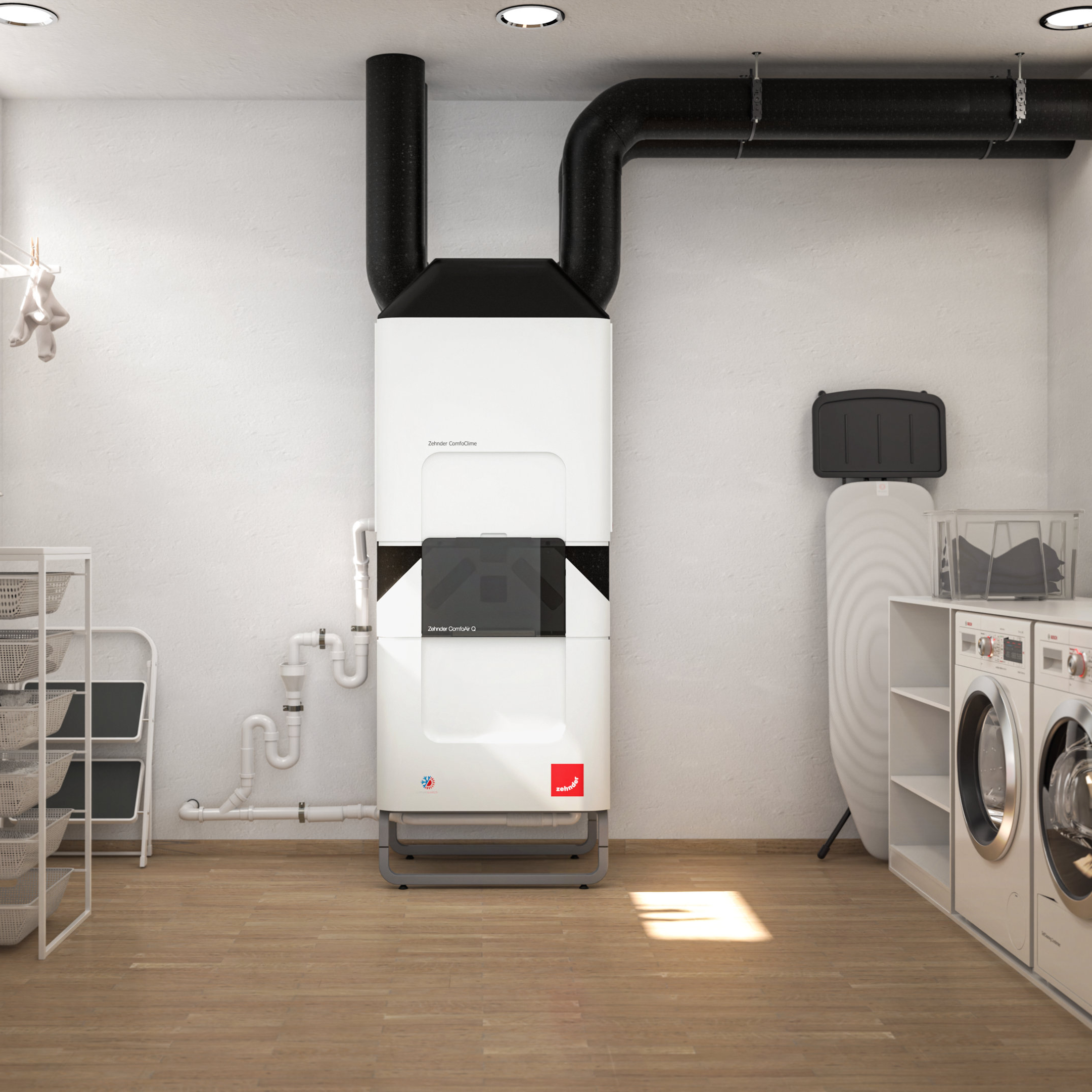Rendering del prodotto Zehnder ComfoClime