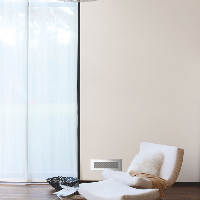 Rendering Zehnder ComfoGrid CLF Comfortable indoor ventilation Front view