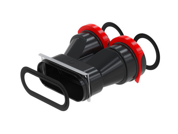 Rendering Zehnder ComfoFit convertor CT Comfortable indoor ventilation Angled view