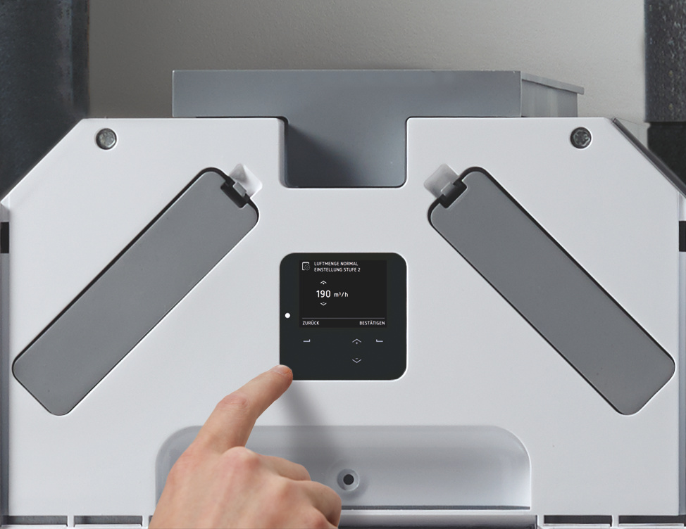 Cut-Out Zehnder ComfoAir Q350 TR Comfortable indoor ventilation 3D view