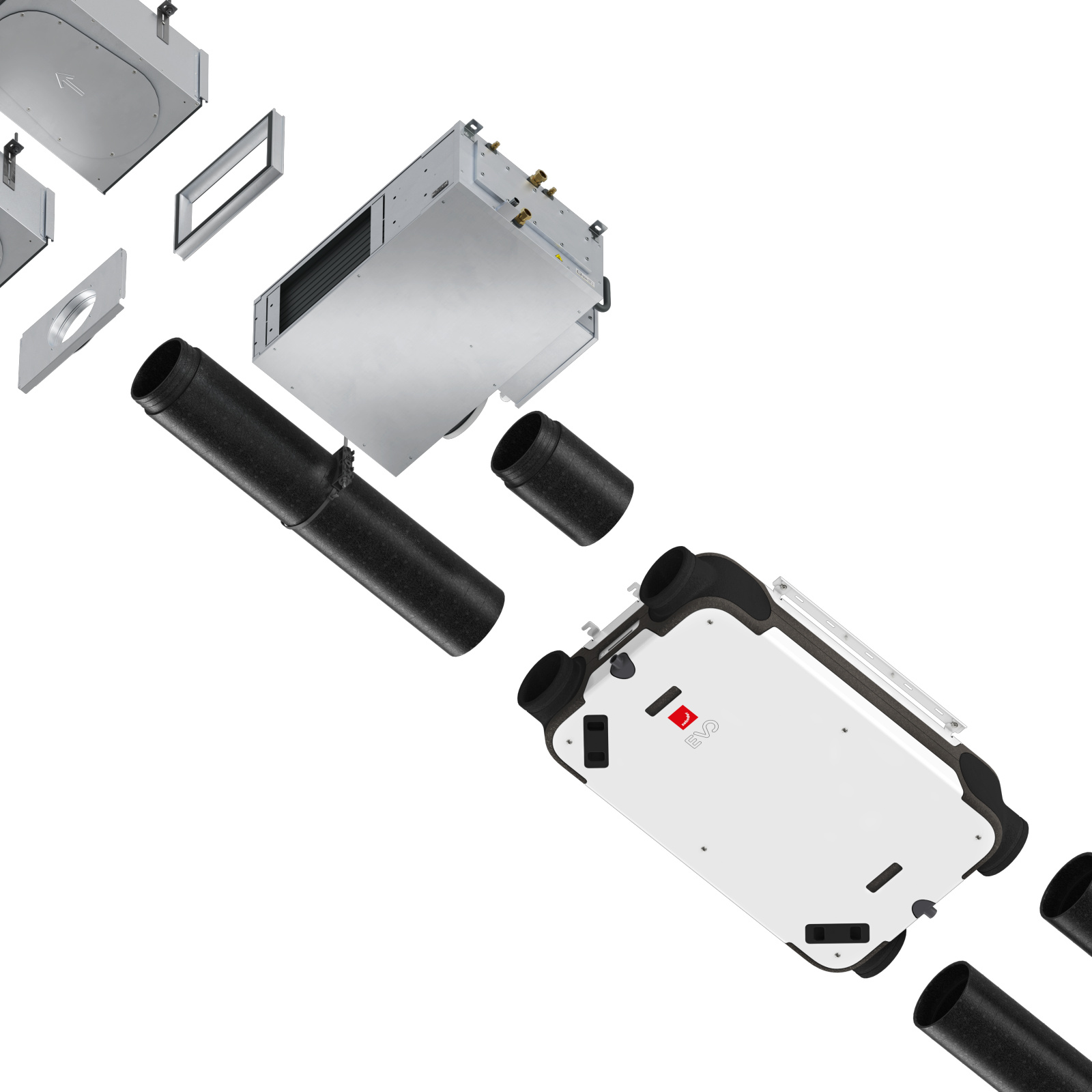 Cut-Out Comfortable indoor ventilation Angled view