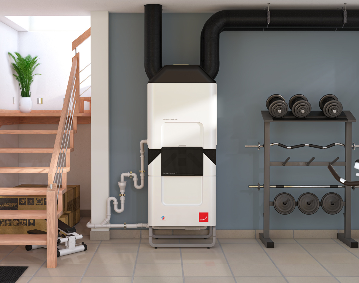 Sistema di climatizzazione e ventilazione Zehnder installato all'interno di un'abitazione