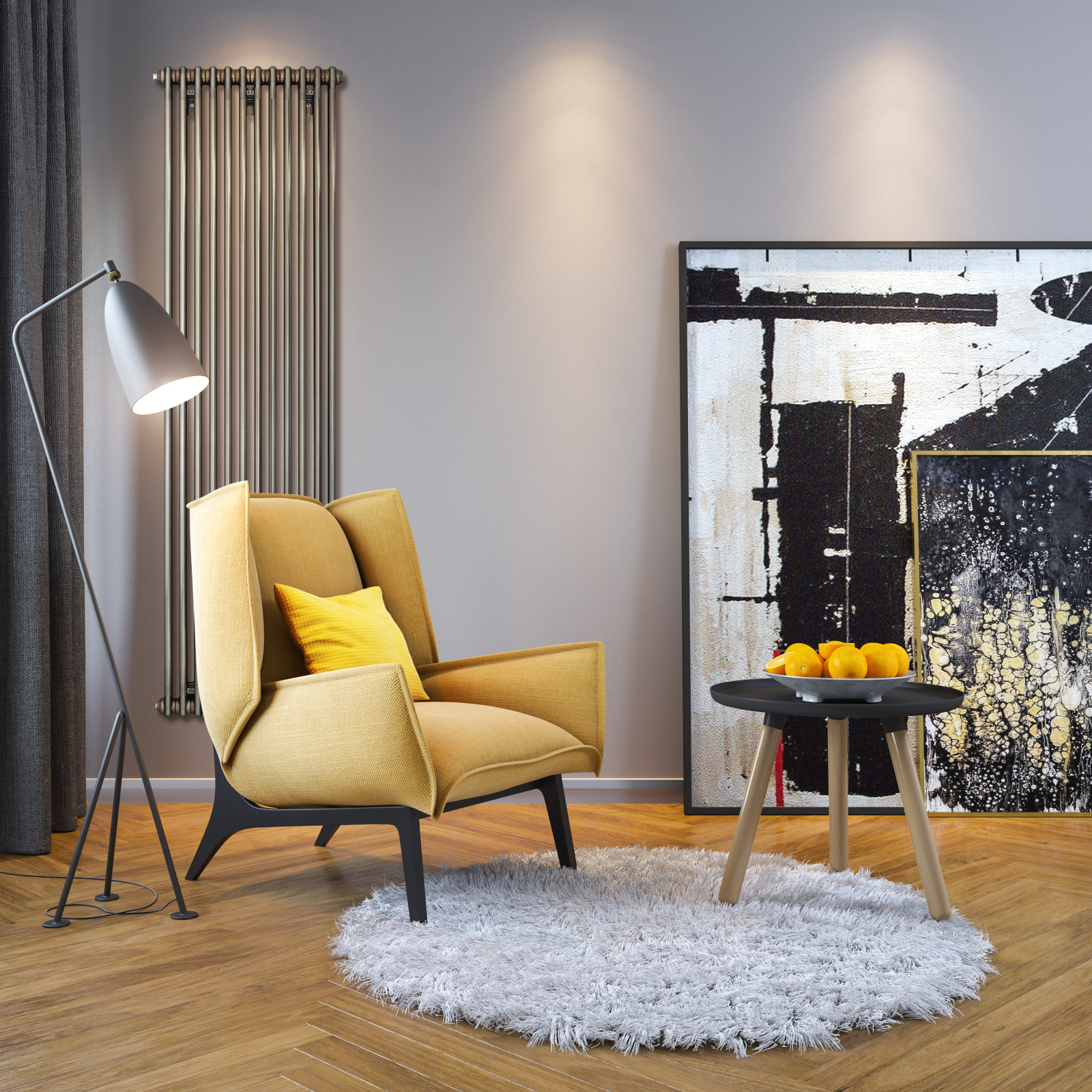 Key Visual Zehnder Charleston Decorative radiator Front view