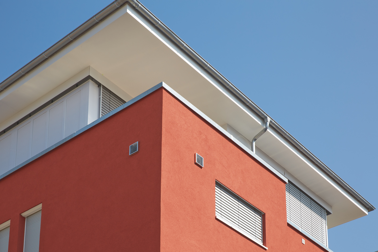 Exterior view, Lahr, Germany, multi-story building, colours, Milieu, facade, external wall grille