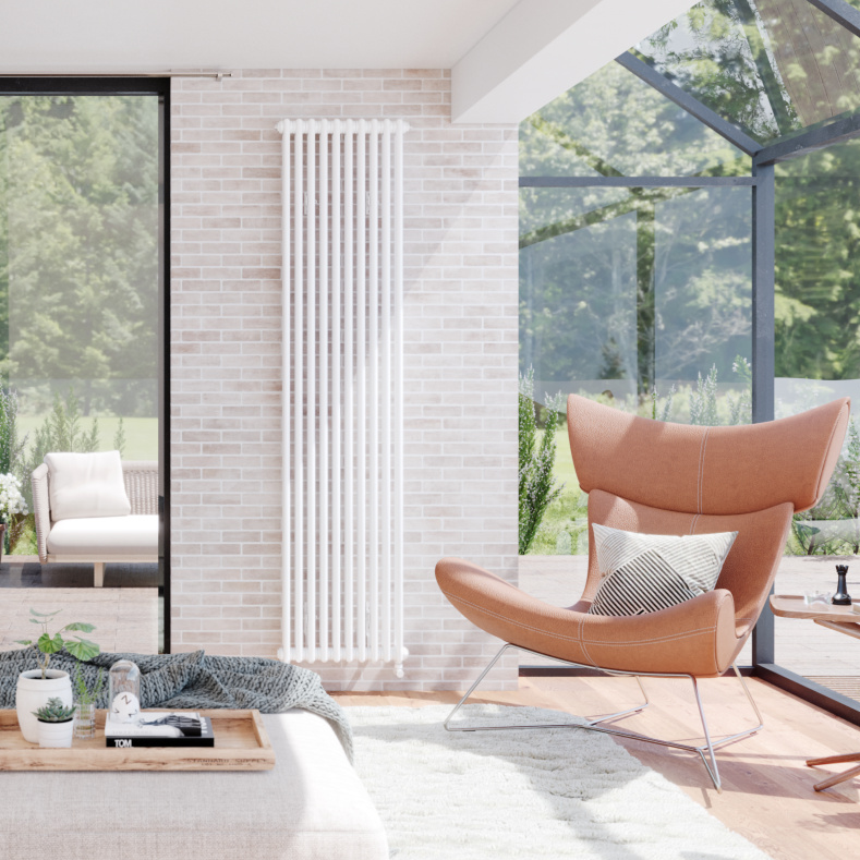 Rendering Zehnder Charleston Decorative radiator Front view