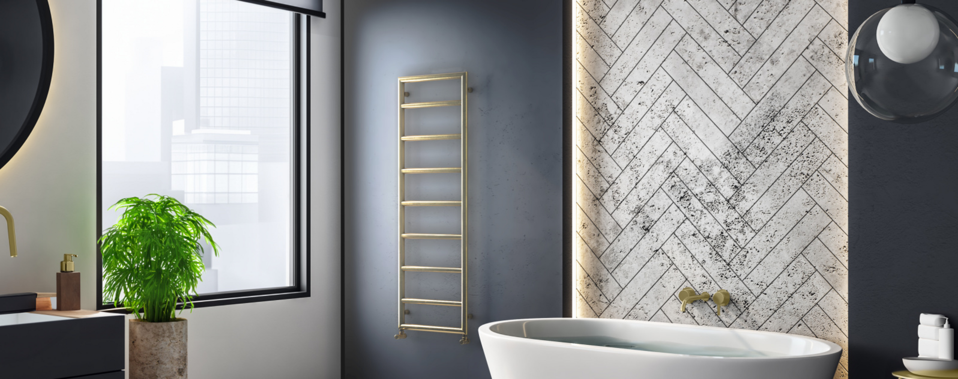 Stock Content Zehnder Pera Decorative radiator Angled view