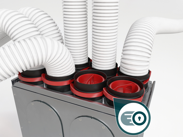 System, Comfo Well, Mounting Plate, Rapid Lock, Tube, CLD Grill, bend with rapid lock,