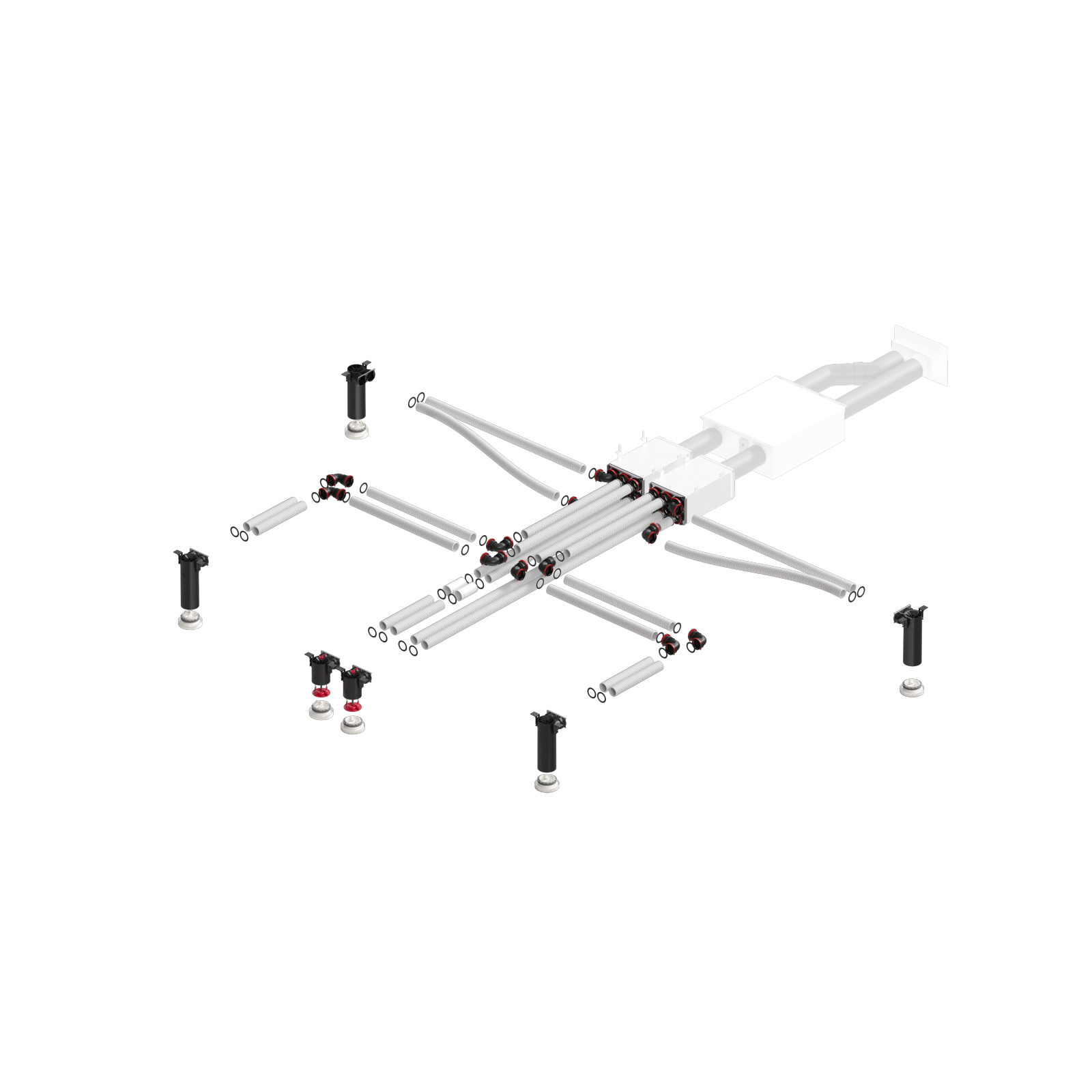 Cut-Out Zehnder ComfoAir 160 Comfortable indoor ventilation Angled view