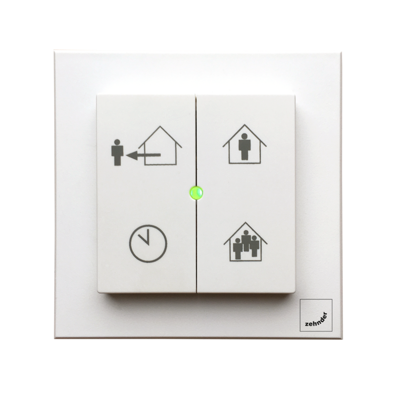 Cut-Out Zehnder EVO Switch Comfortable indoor ventilation Front view