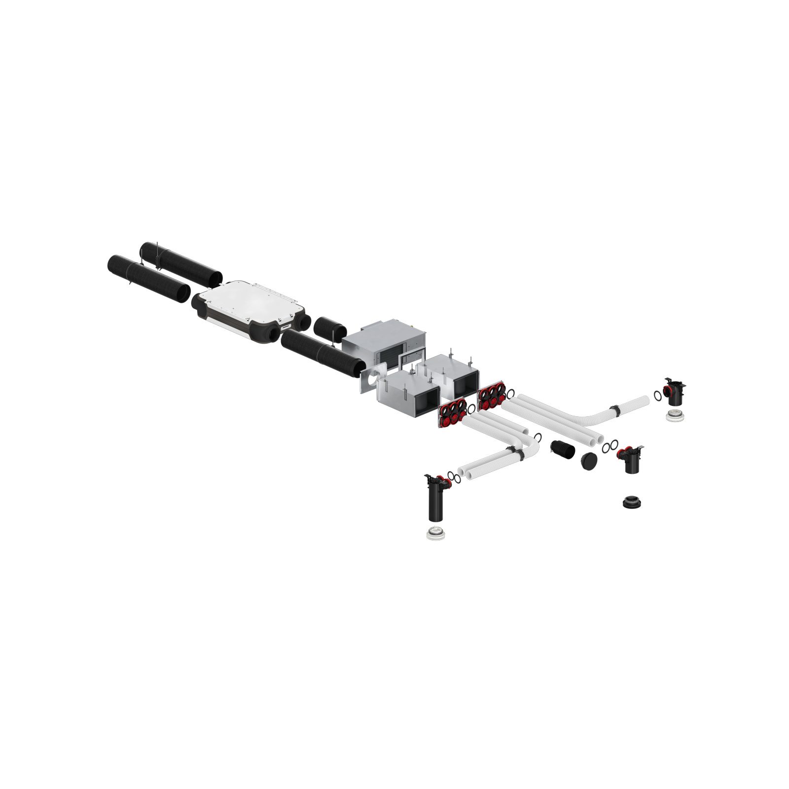 Cut-Out Zehnder EVO 4 Comfortable indoor ventilation Angled view