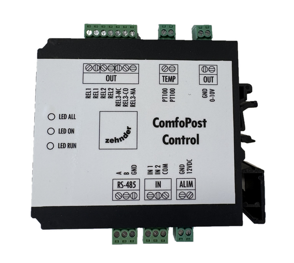 Cut-Out Zehnder ComfoPost Control Comfortable indoor ventilation Front view