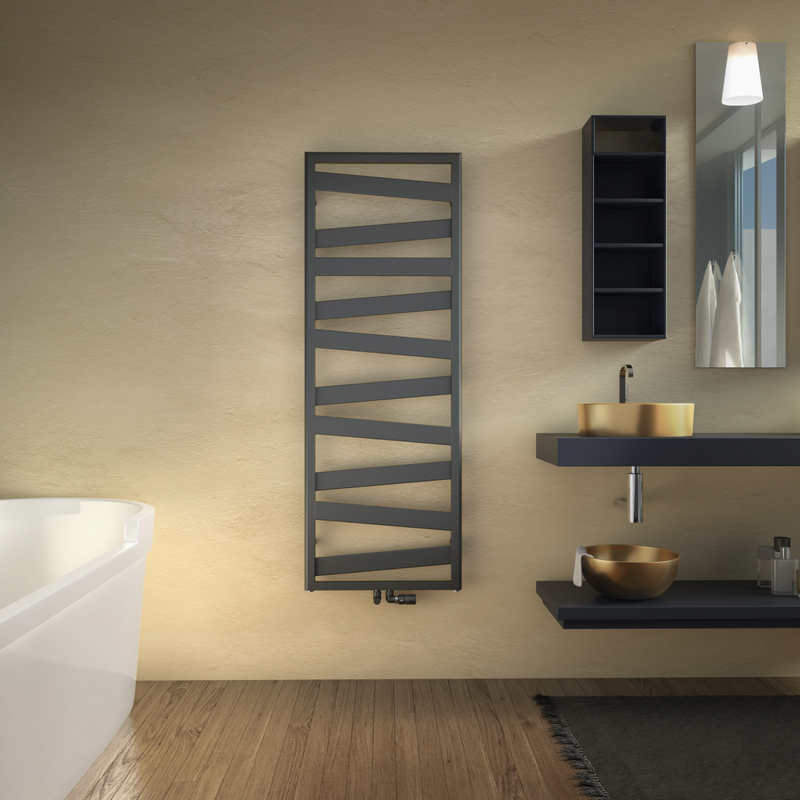 Rendering Zehnder Ribbon Decorative radiator Front view